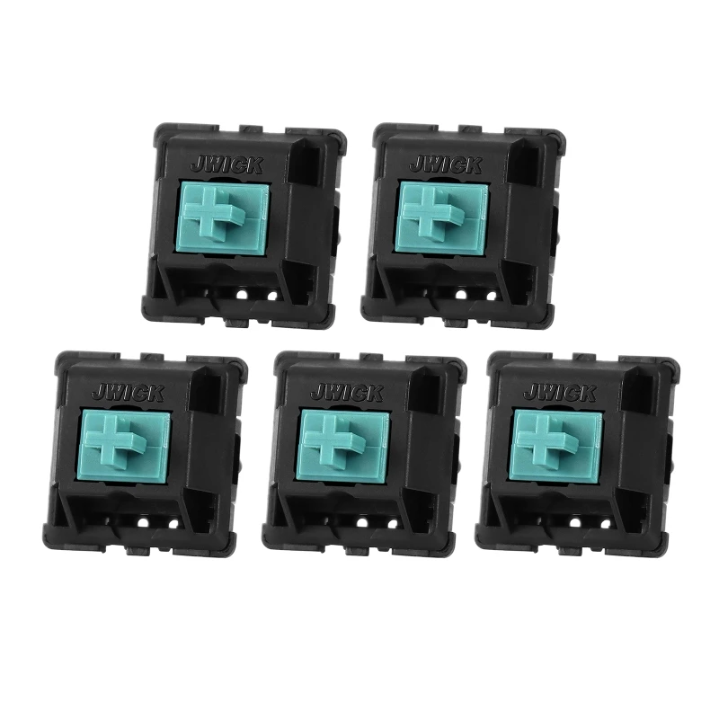 

5PCS Linear Switches JWICK Nylon T1 5pins 67g Bottom Force Gold Platedf Spring Pre-Lube Customized Switch Mechanical E8BE