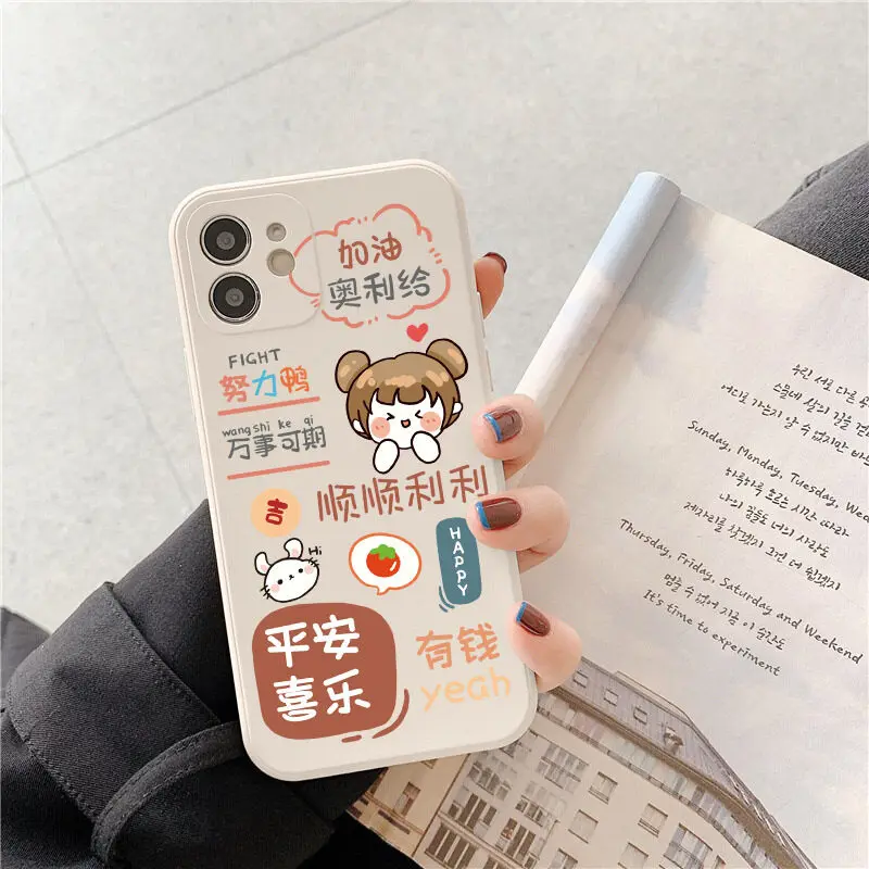 

NOHON Case For APPLE IPHONE 13 12 11 PRO MAX MINI XS XR 8 PLUS SE 2020 7 6S fight Fashion Anti-Drop back cover