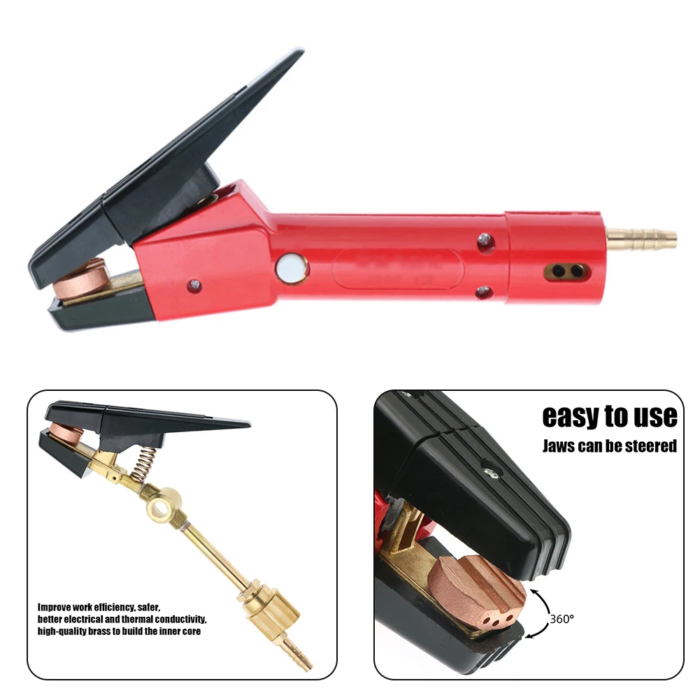 Durable High Quality Portable Electrode Holder Clamp Holder Clamp Air Arc Gouging Rods Carbon Electrode Holder enlarge