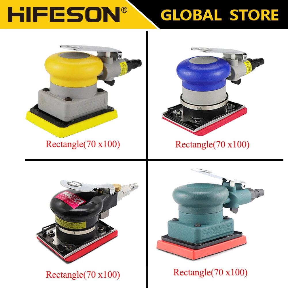 Rectangle size is 70 * 100mm pneumatic air polishing machine