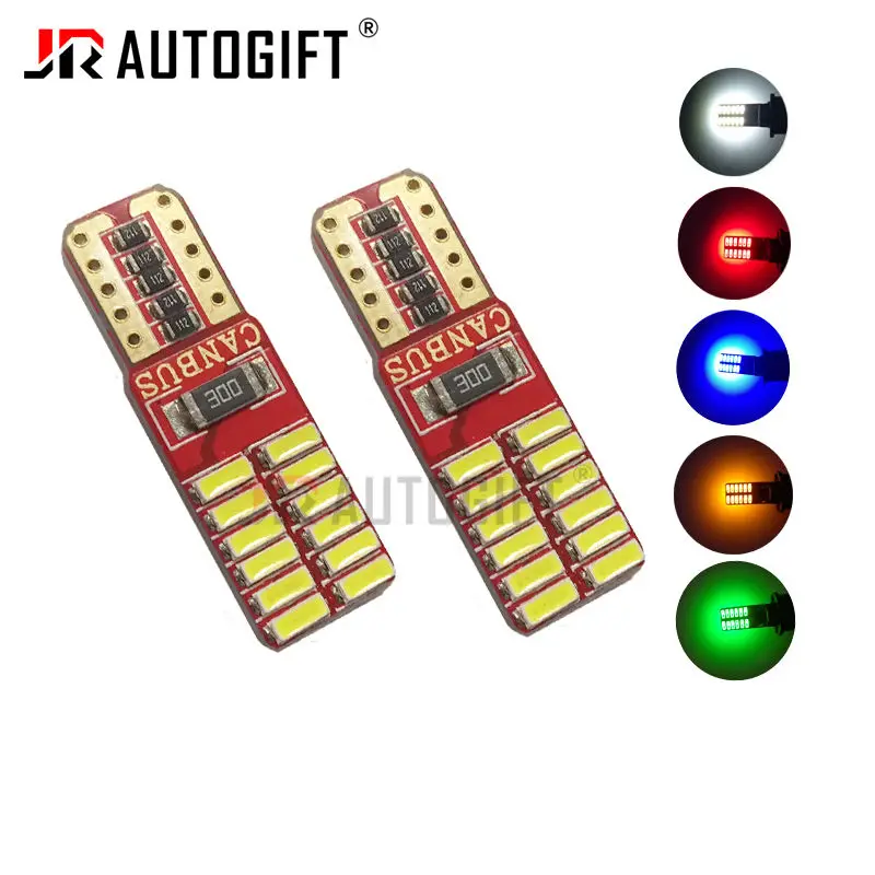 Светодиодные лампы W5W T10 Canbus 4014 24SMD 12 В 24 168 194 светодиодов 5 Вт шт.