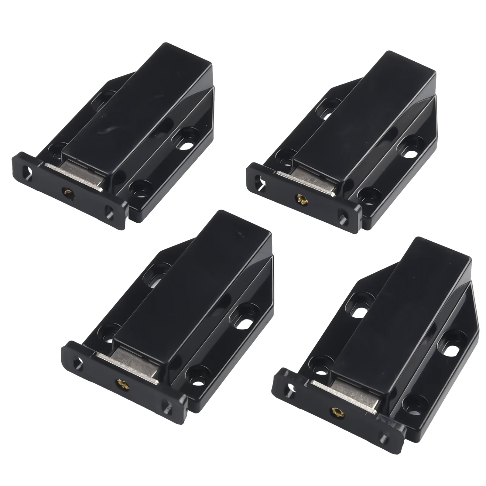 Дверной стопор защелка для шкафа самоблокирующаяся черная дверная ручка