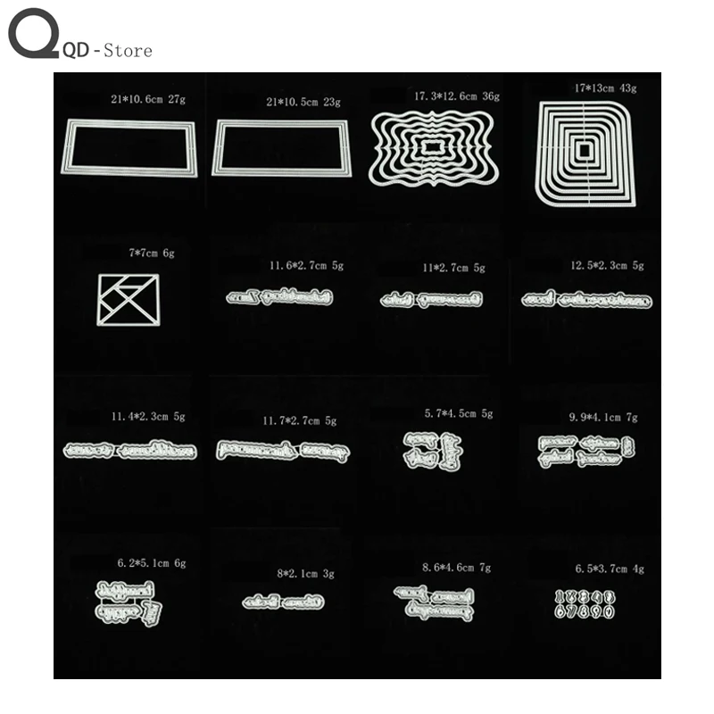 

Small Words Long Cutting Dies metal Dies Scrapbooking Embossing stamps and dies DIY Card Make Mould Model Craft Decoration 2022
