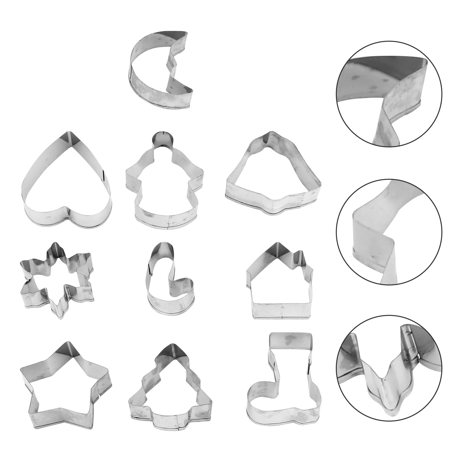 

10PCS/Set Cookie Molds Party Cookie Prop Molds Christmas Prop for Kitchen