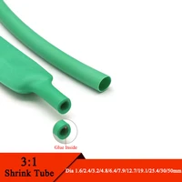 1m green 3 1 heat shrink tube with double wall glue tube diameter 1 62 43 24 86 47 99 512 715 419 125 43039mm