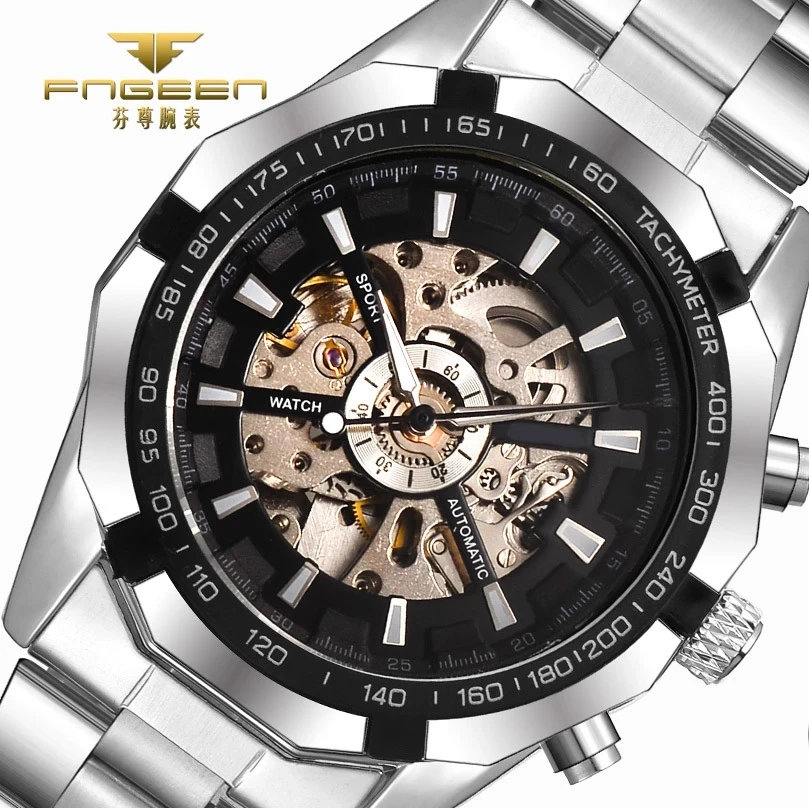 

Automatic Watches Mens Top Luxury Fashion Clock Men Mechanical Watch Skeleton Business Watch Relogio Male Montre Relojes