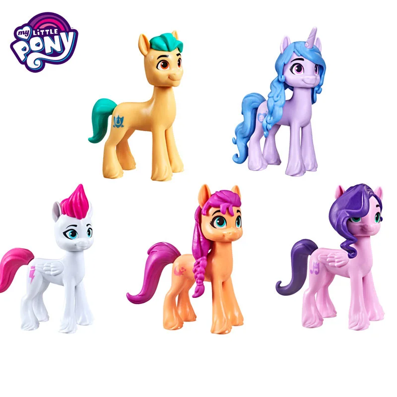

My Little Pony A New Generation Movie Best Friends Sunny Zipp Storm Princess Petals Figure 3 Inch Pony Toy for Kids Gifts