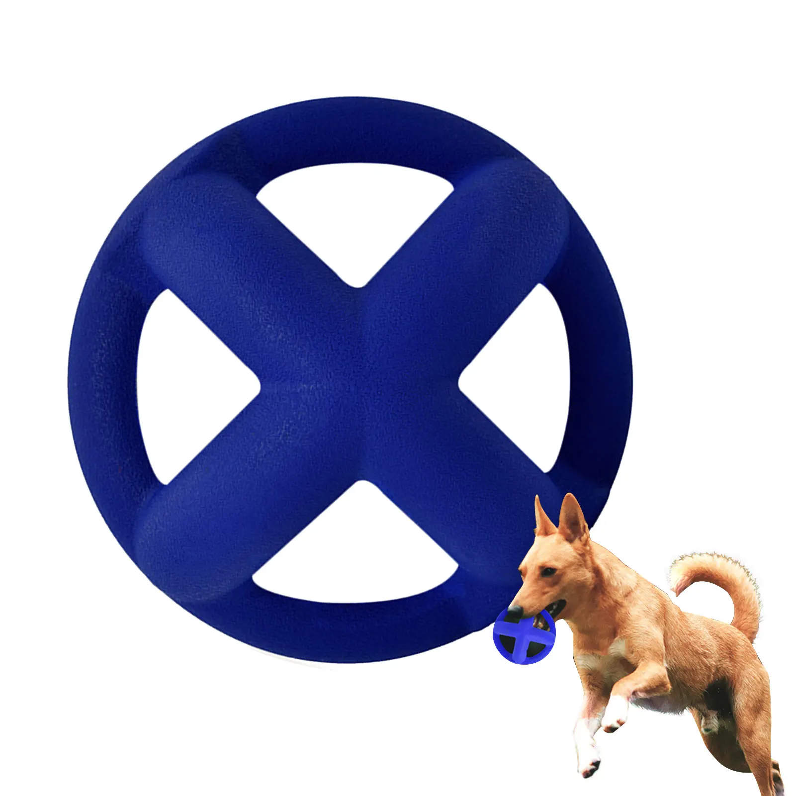 

Pet Hollow Balls Bite-resistant Rubber Ball Dog Chew Toys Natural Rubber Interactive Training Ball Pet Supplies