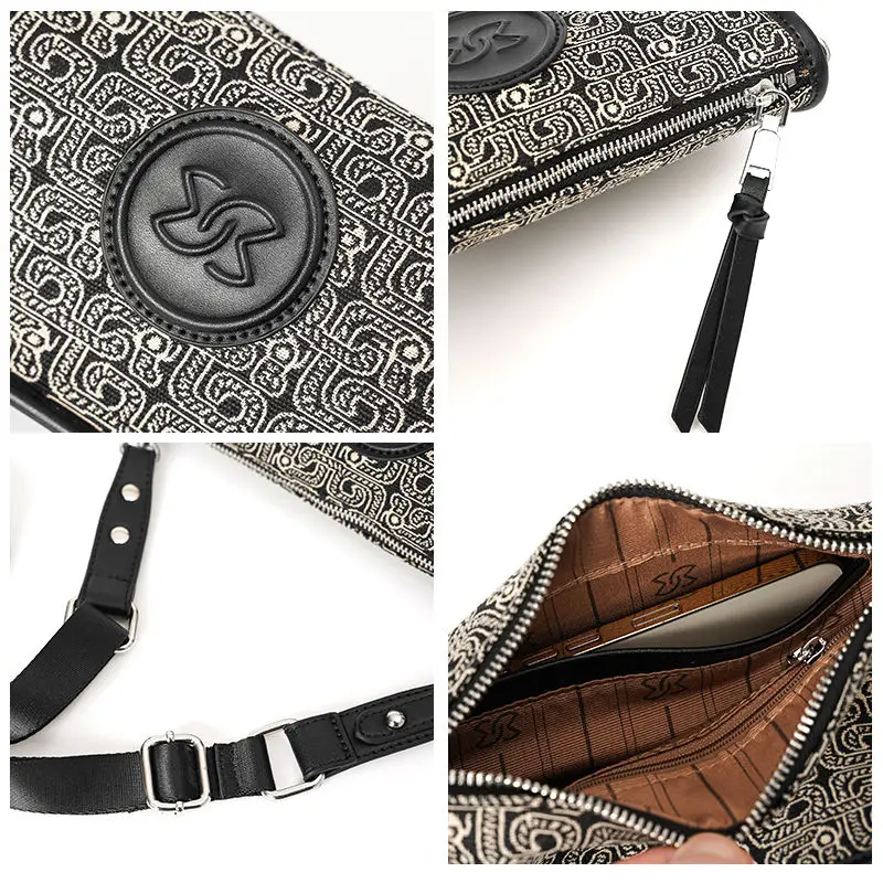 2023 New Fashion Men's and Women's Shoulder Bag Small Square Bag Korean Trendy Crossbody Bag Shoulder Bag