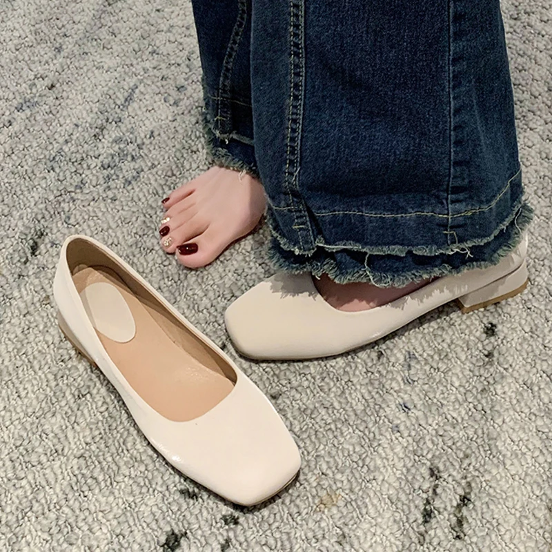 

Square Toe Mid Heels Women Shoes 2023 Spring New Designer Chunky Sandals Party Sexy Dress Pumps Casual Walking Fad Mujer Zapatos