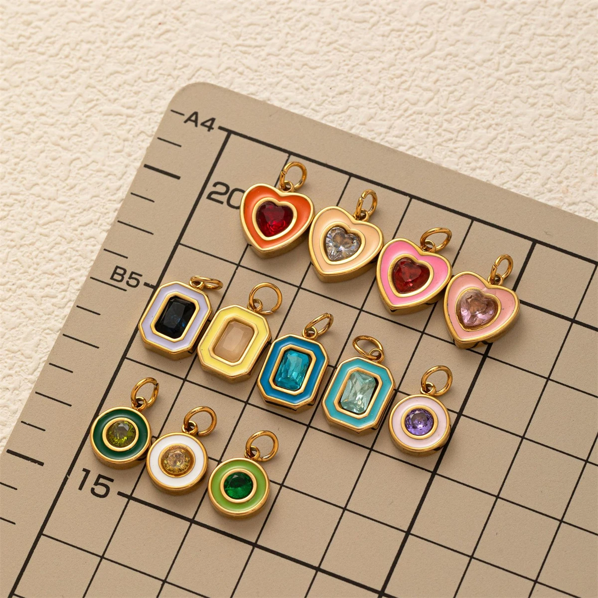 Кулон ручной работы DIY декабрьский кристалл лунный камень из нержавеющей стали с