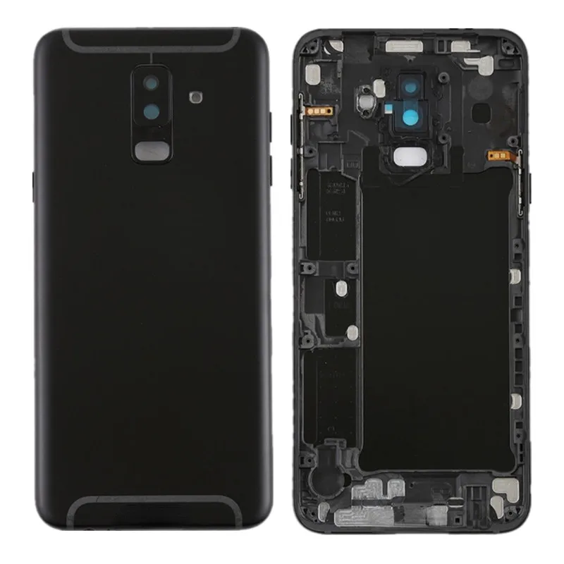 Задняя крышка для Samsung Galaxy A6 A6 Plus 2018 A600 A600F A605 A605F, задняя крышка аккумулятора + объектив камеры + боковые кнопки