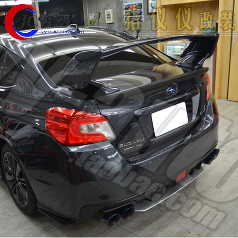 

Для Subaru Impreza WRX STI Style ABS Задняя Крышка багажника автомобильный спойлер Ducktail губа крыло аксессуары 2007-2014 2015-2016