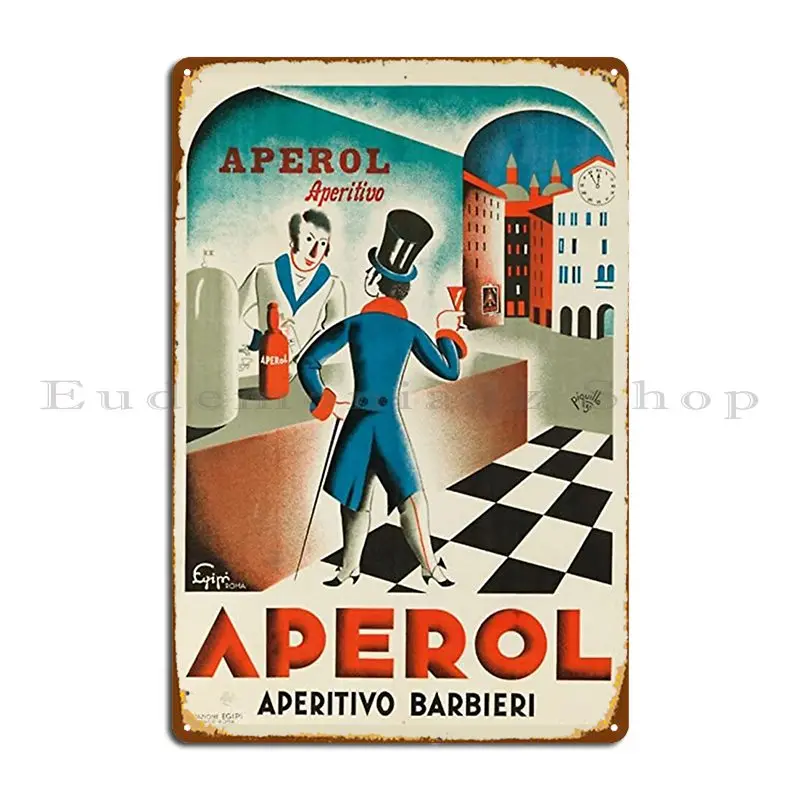 Живой аперол в баре металлический знак для напитков Настенный декор железная