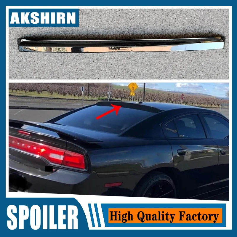 

Новый дизайн 2015-2019 года, спойлер на крышу заднего крыла для Dodge Challenger Charger SRT SXT R/T Pursuit от глянцевого черного цвета