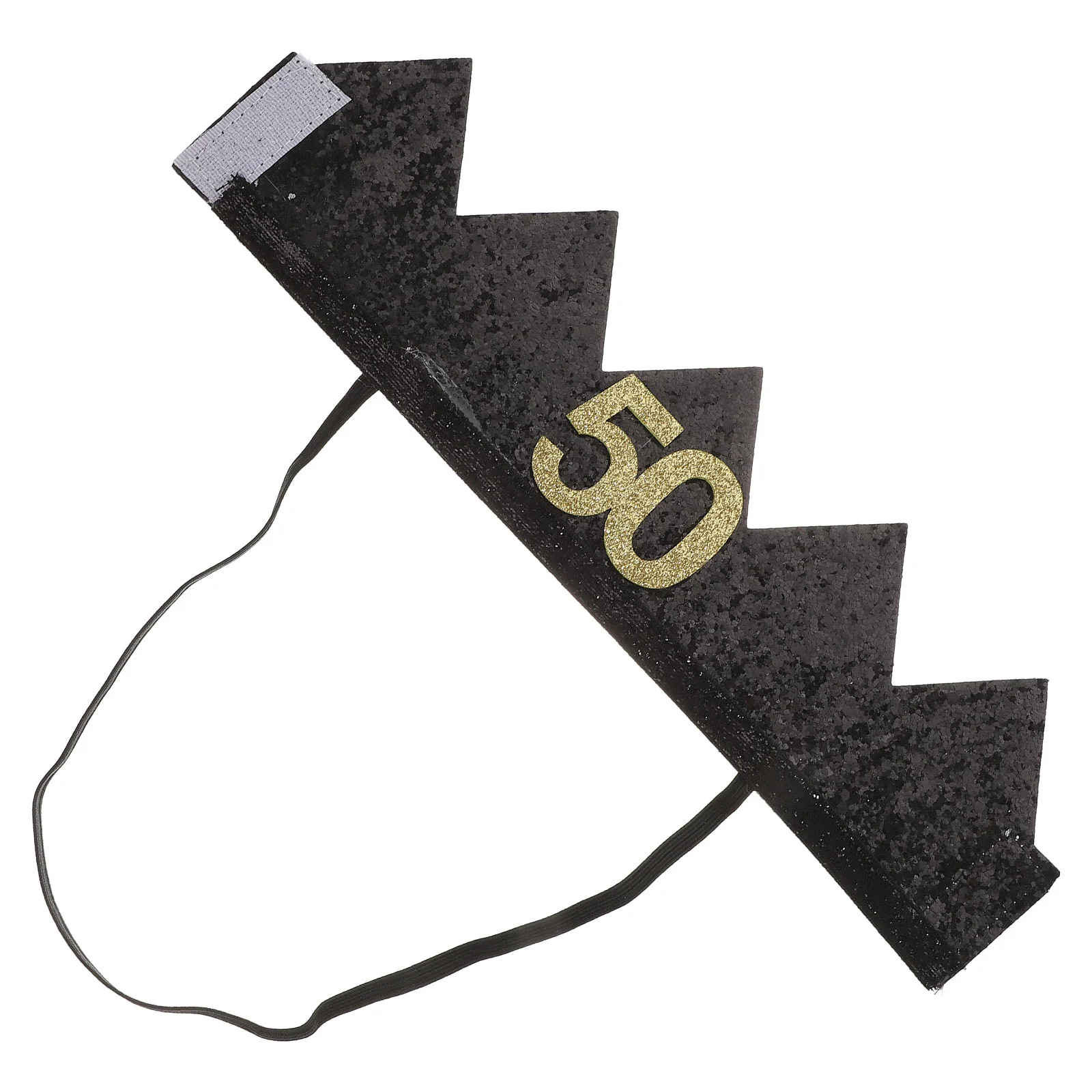 

Birthday Party 50Th Hat Happy Hats Supplies Women Tiara Glitter Decorations Headbands Men Gifts Decoration Decor Accessories