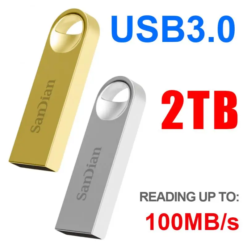 USB флэш-накопитель 3 0 OTG Металлический Высокоскоростной 1 ТБ 512 ГБ 128