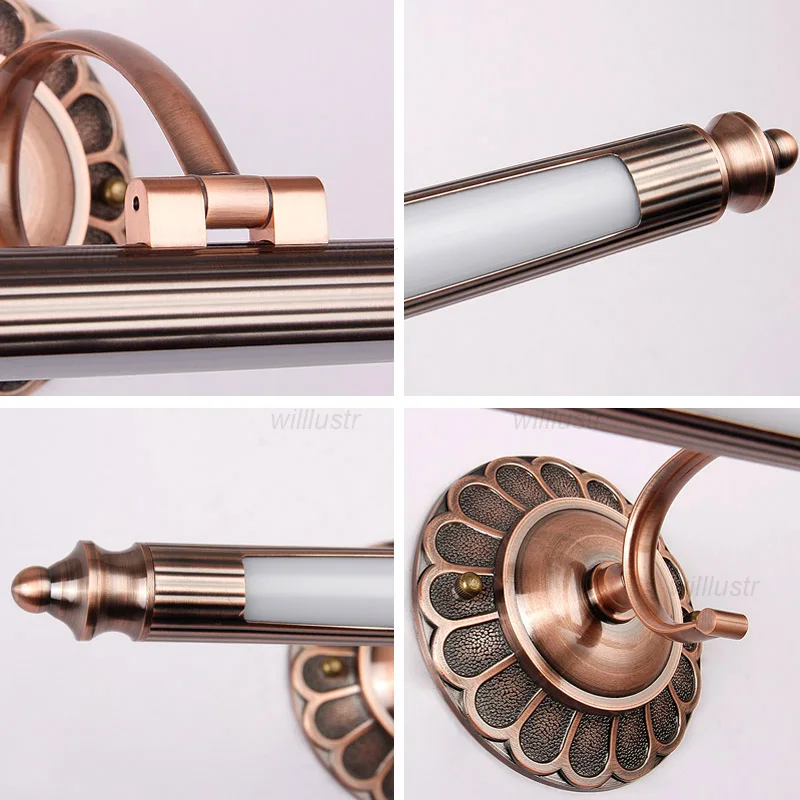 Роскошная металлическая акриловая настенная лампа в стиле ретро