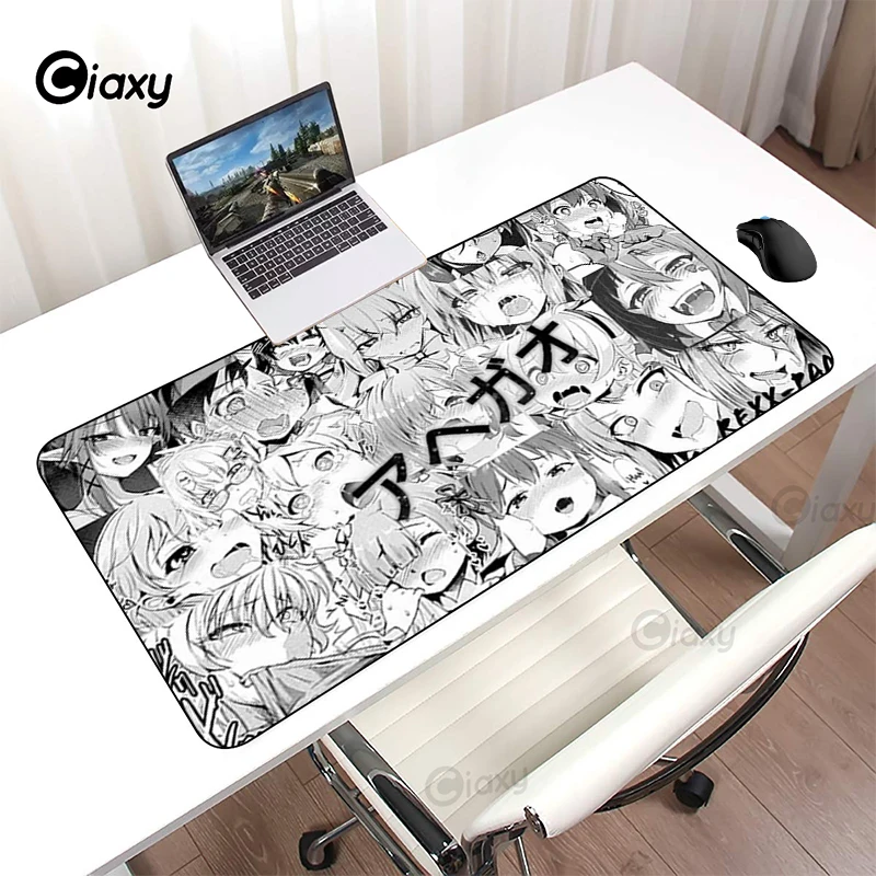 

Привлекательный Серый абстрактный игровой коврик для мыши Ahegao, компьютерный коврик для мыши, настольные аксессуары, коврики, большой гейме...