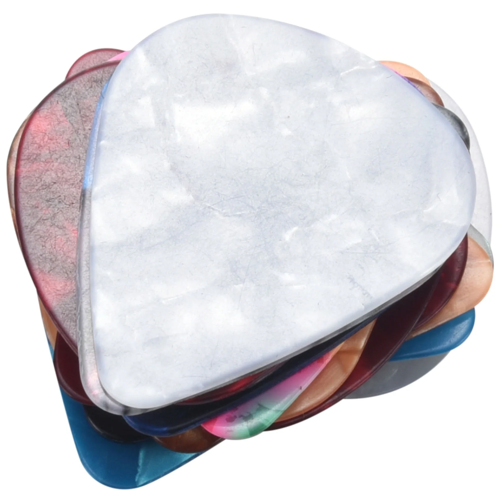 

20pcs Colorful Celluloid Thin Guitar Picks 0.46mm / 0.71mm Color Random