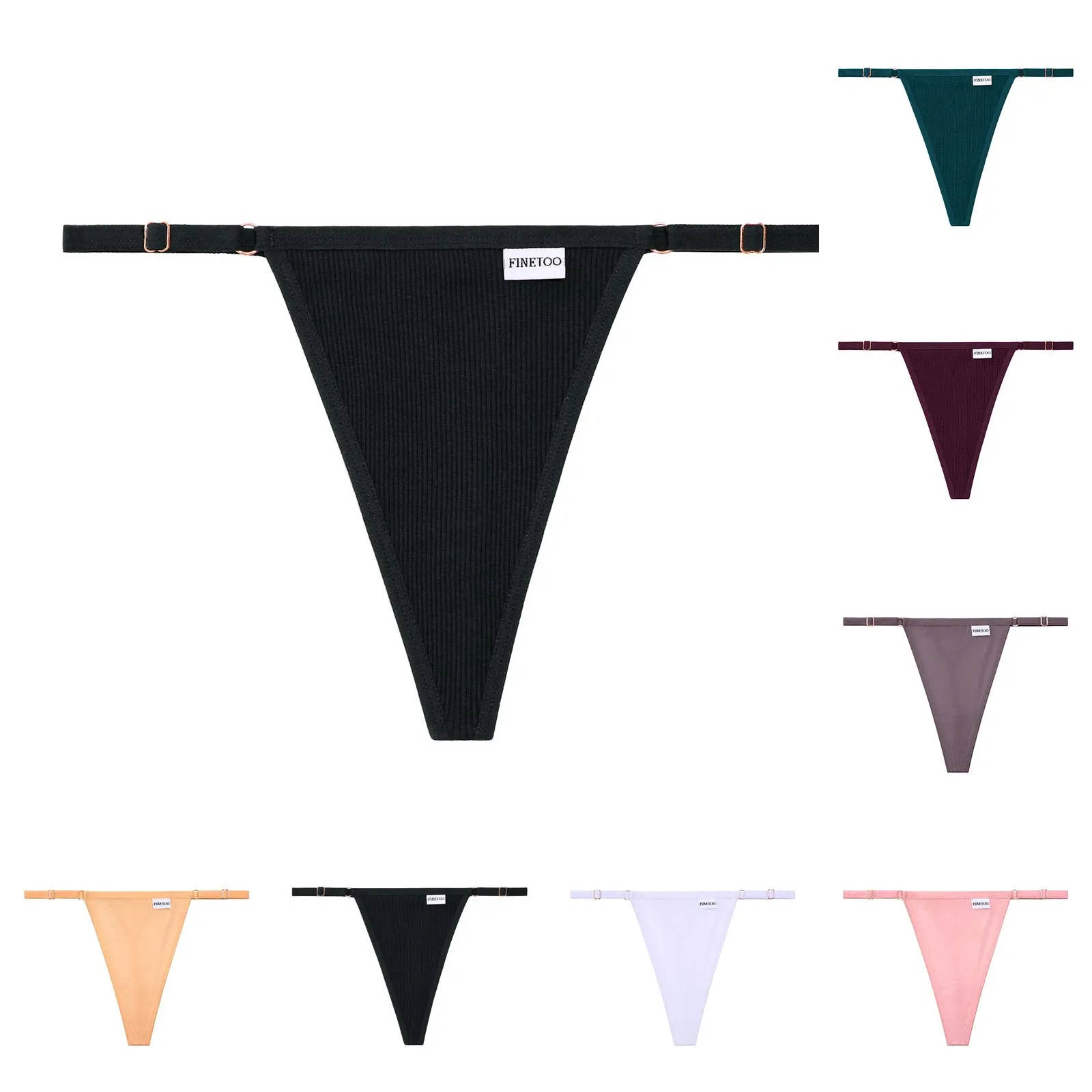 

1/2 шт., женские хлопковые трусы-стринги с заниженной талией