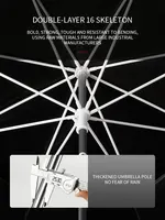 Пляжный зонт высота 2.2 метра, диаметр купола 2.3 метра. В комплекте колышки для фиксации.#4