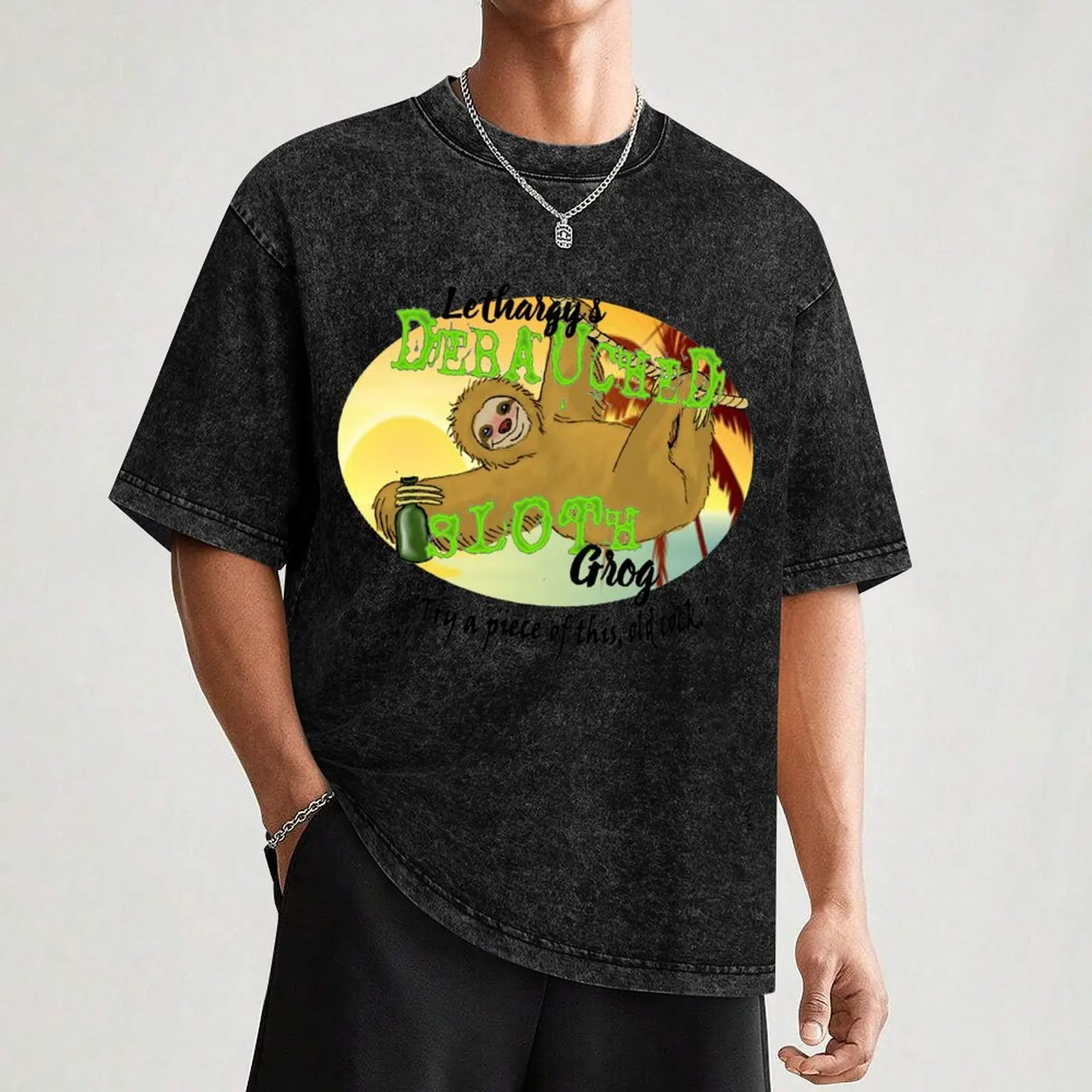 Футболка Lethargy с рисунком разбитого ленивости быстросохнущая графическая