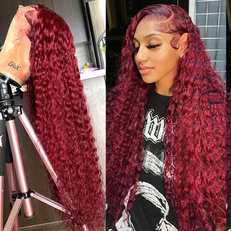 Ed Curly Lace Frontal Glueless Wig For Women