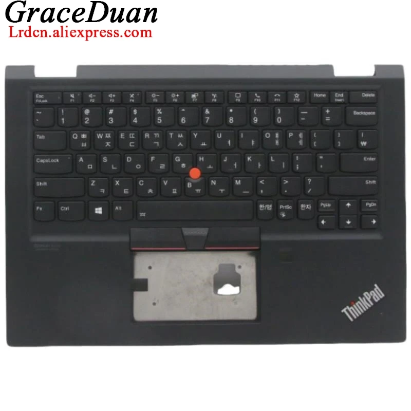 KR корейский черный верхний чехол для клавиатуры упор рук Lenovo Thinkpad X13 Yoga Gen1 G1 5M10Y85894