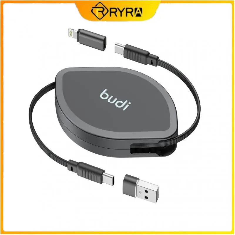 

Budi4 In 1 Scalable Cable PD65W And 20W USB Charging Synchronization Cable Charging Cable For Devices With Type C/IP Ports