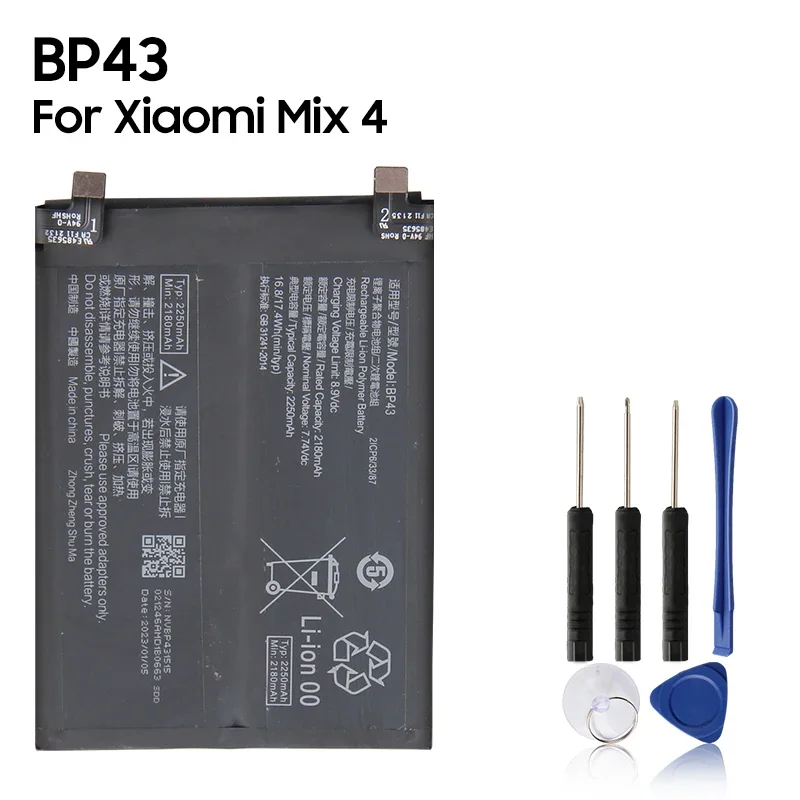 2024 Сменный аккумулятор для телефона BP47 BP49 Xiaomi Redmi K40S Note11 Pro + Mix4 Mix 4 BP43 4500 мАч с