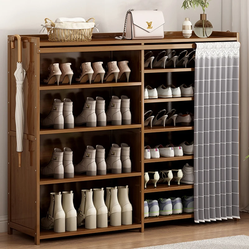 

Bamboo Shoe Cabinets Living Room Entryway Wooden Space Saving Furniture Cabinet Shoe Rack Organizer Free Shipping Meuble Storage