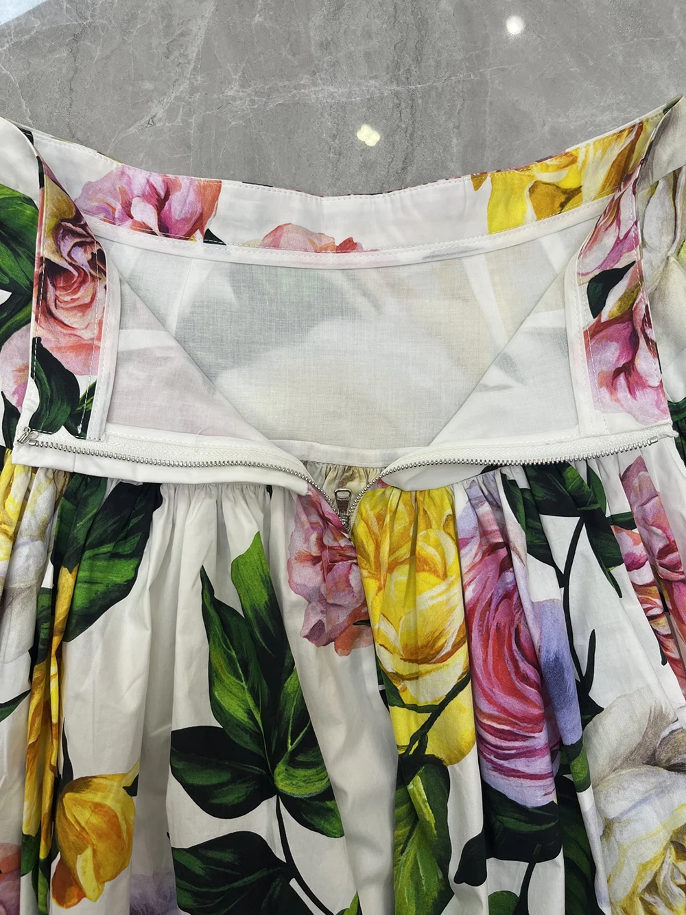 SEQINYY белая юбка из 100% хлопка лето-весна новый модный дизайн женская подиумная