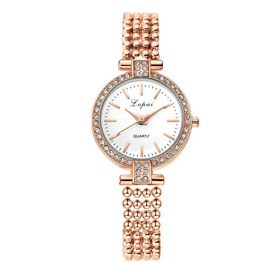 

Комплект кварцевых часов с браслетом и платьем из бриллиантов женские модные часы из сплава для женщин