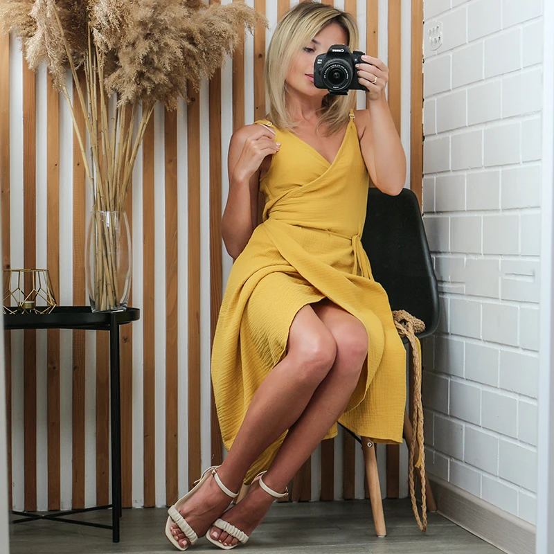 

100% женские хлопковые, вечерние регулируемыми лямками, без рукавов, с боковыми повязками