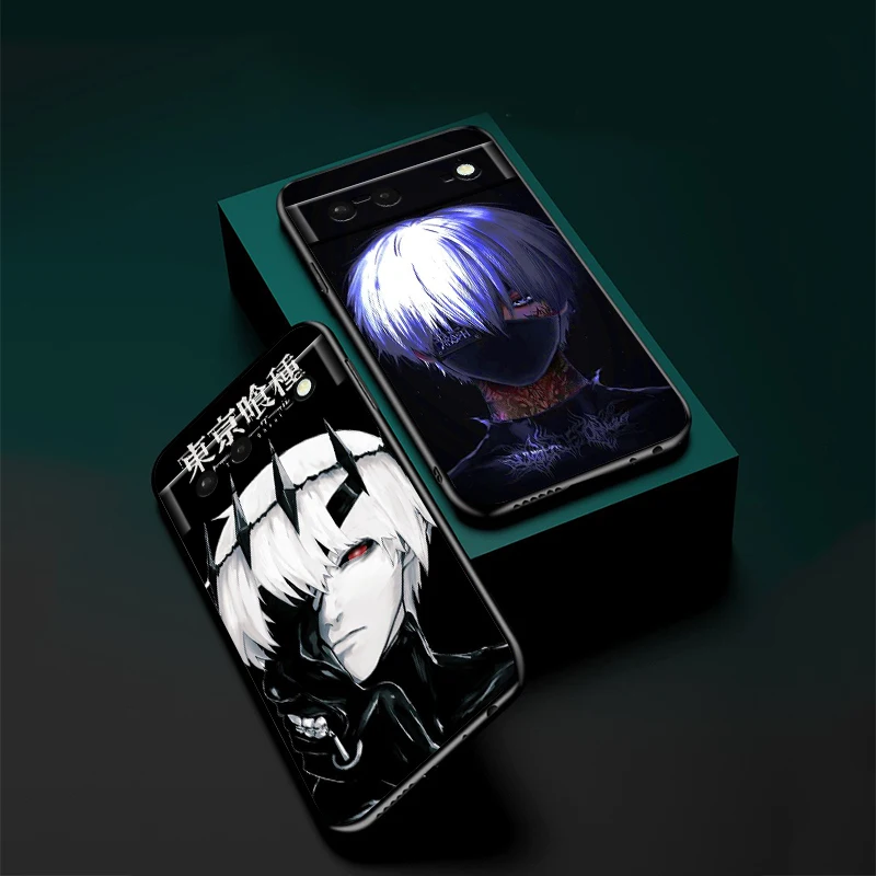 Т-Токио G-Ghoul Art Cool для Google Pixel 9 8 7A 7 6A 6 5A 5 4 4A XL 5G черный силиконовый ударопрочный
