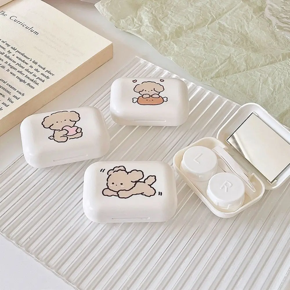 

Portable Contact Lens Holder Contact Lens Container Cosmetic Storage Box Lens Double Connect Box With Mirror