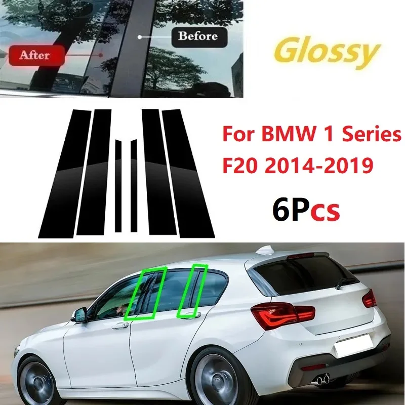 

6 шт., полированные стойки для BMW 1 серии F20 2014-2019
