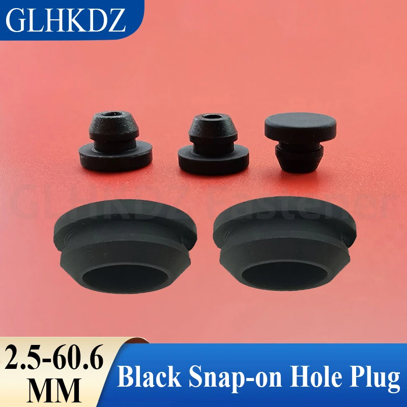 

Черная защелкивающаяся силиконовая резиновая заглушка, заглушка, вставки для трубок, уплотнительная заглушка, Т-образная заглушка, крышка, уплотнительная заглушка 2,5-60,6 мм