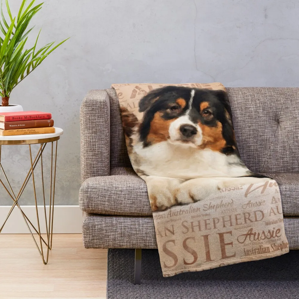 Домашнее мексиканское одеяло Флисовое австралийский пастух догсон слово облако