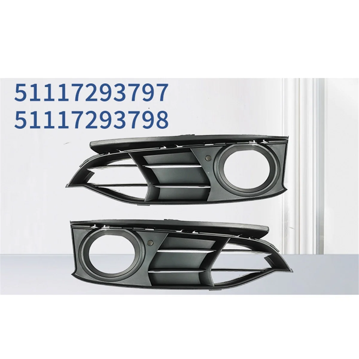 1 пара переднего бампера противотуманные фары сетчатая накладка на решетку