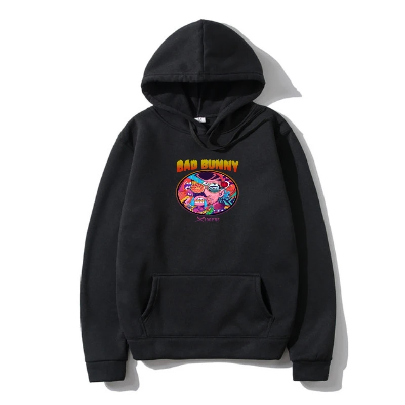 

Hoody BAD BUNNY-X 100Pre Tour 2022 с датой верхняя одежда Дрейк трависскот Канье