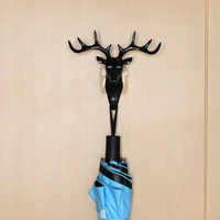 wall decorations hook vintage antlers deer head for hanging clothes hat scarf storage rack key jewelry organizer home decoration