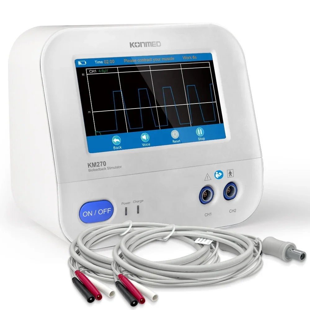 KONMED Тепловой стимулятор Biofeedback KM280Pro (EMG/GAME/ETS/MIRROR/HEAT/STIM) для реабилитации тазового