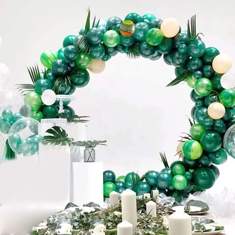 

Green Balloon Arch Set Garland Latex Balloon Glue Dot Hinge Pump Forest Theme Birthday Wedding Party Decoration Supplies