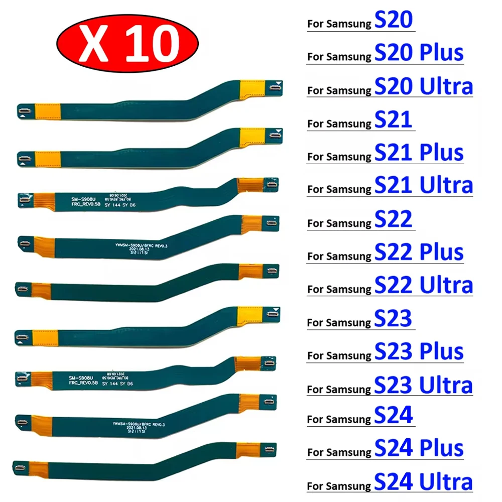 10 шт. разъем материнской платы для Samsung S20 S21 S22 S23 S24 Plus Ultra Fe 4G