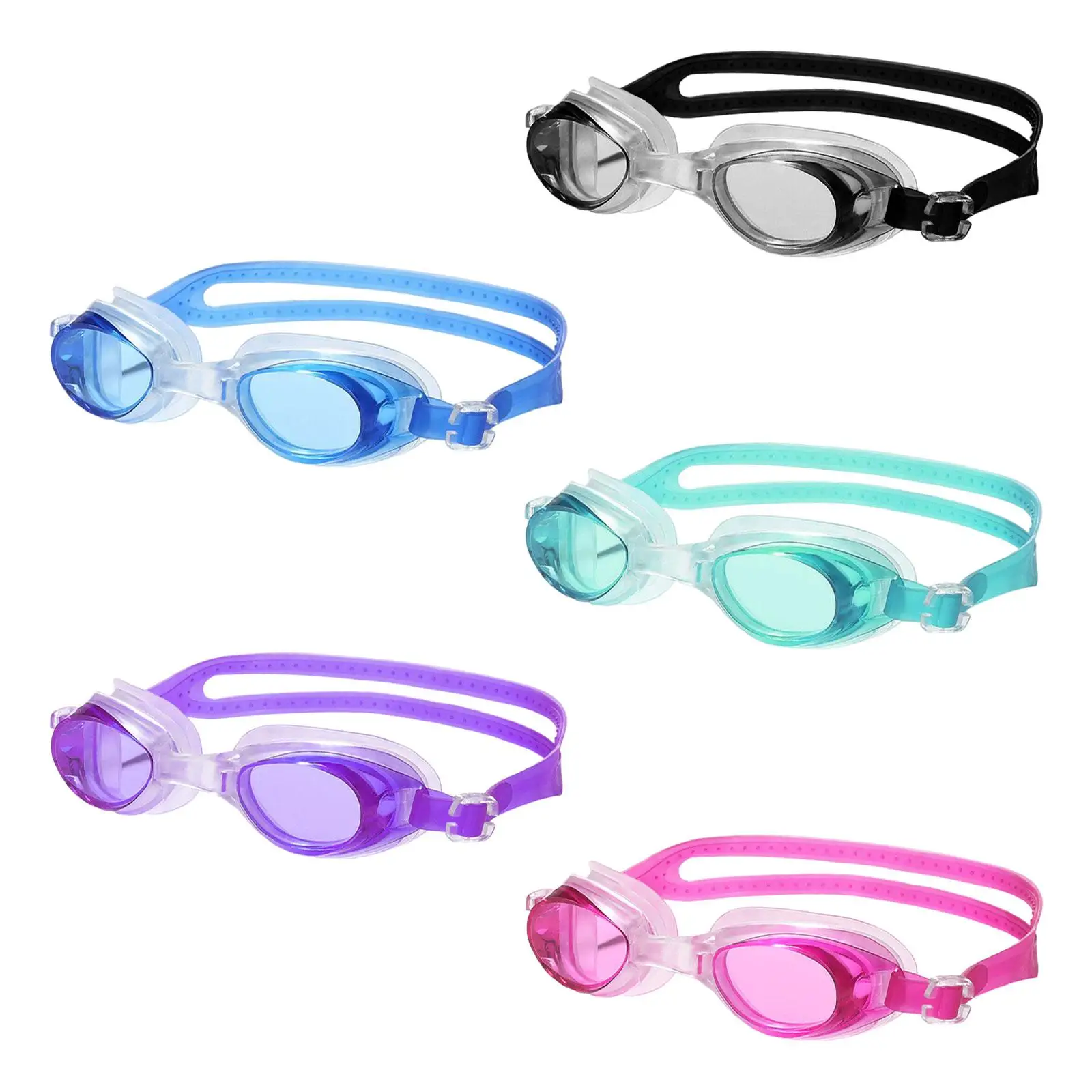 

Swimming Goggles Anti Fog High-definition Flat Diving Goggles Water Sport Waterproof Adult Child Mirror Belt Multi-color Eyewear