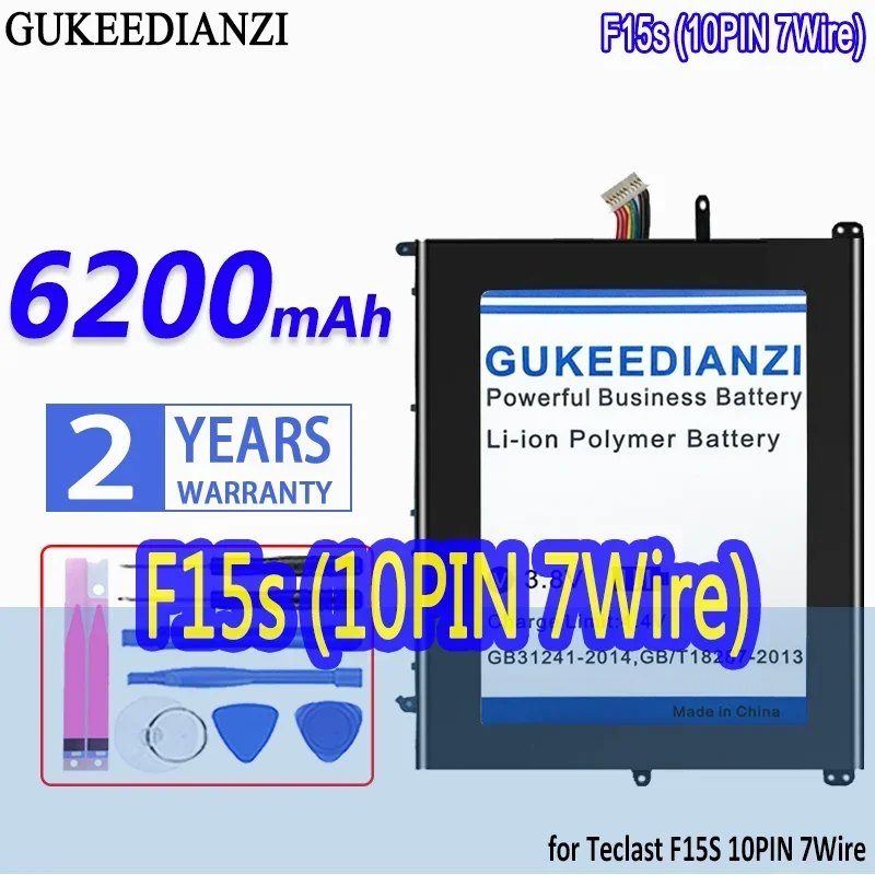 Аккумулятор GUKEEDIANZI 28168243 П 30154200 P 6200 мАч для Teclast F15S UTL- 2778180 -2S 2978180 3078180 10-контактный
