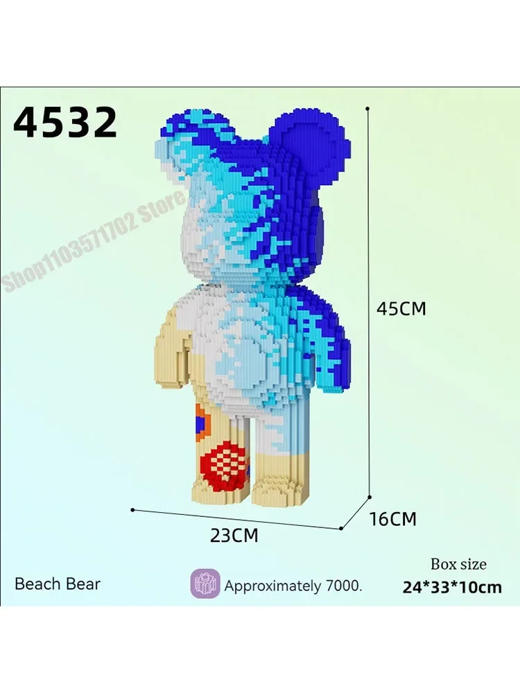 3d-микрочастицы Bearbrick строительные блоки мини-модель микросборные кирпичи