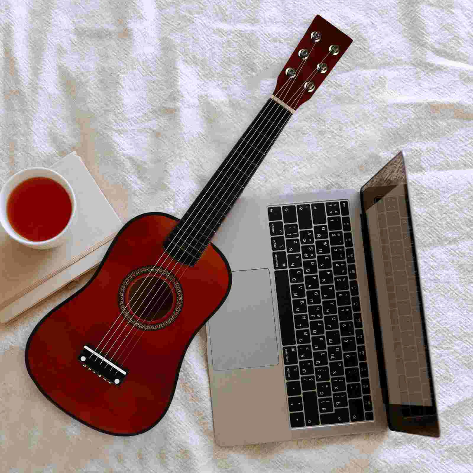 

23 Inch Guitar Beginner Vintage Style Acoustic Ukulele Funny Musical Instrument Kids Wood